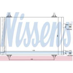 радиатор за климатик NISSENS 94758
