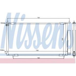 радиатор за климатик NISSENS 94772 