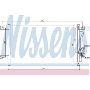 радиатор за климатик NISSENS 94790