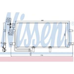 радиатор за климатик NISSENS 94834 