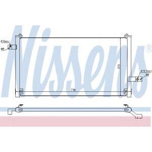 радиатор за климатик NISSENS 94847