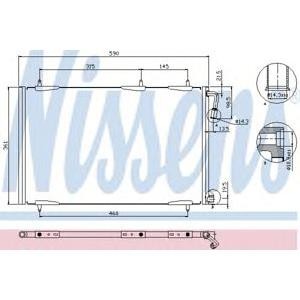 радиатор за климатик NISSENS 94855 