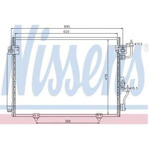 радиатор за климатик NISSENS 94864 
