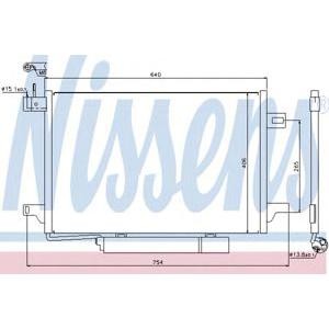радиатор за климатик NISSENS 94910