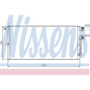 радиатор за климатик NISSENS 94916