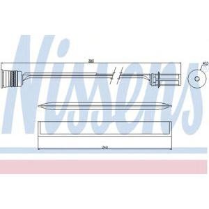изсушител, климатизация NISSENS 95466 