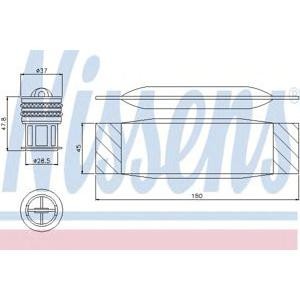 изсушител, климатизация NISSENS 95490 
