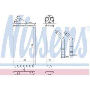 радиатор за парно NISSENS 72655