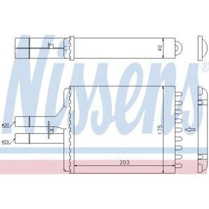 радиатор за парно NISSENS 72656
