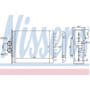 радиатор за парно NISSENS 72657