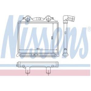 интеркулер (охладител за въздуха на турбината) NISSENS 97034
