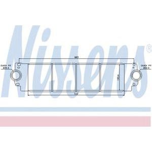 интеркулер (охладител за въздуха на турбината) NISSENS 96683 