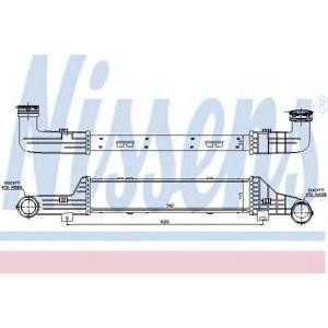 интеркулер (охладител за въздуха на турбината) NISSENS 96899 