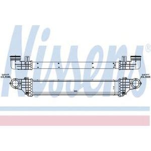 интеркулер (охладител за въздуха на турбината) NISSENS 96786 