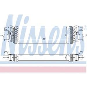интеркулер (охладител за въздуха на турбината) NISSENS 96643