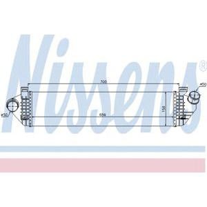 интеркулер (охладител за въздуха на турбината) NISSENS 96721