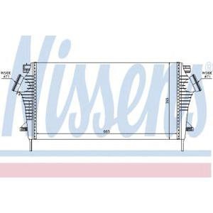 интеркулер (охладител за въздуха на турбината) NISSENS 96554