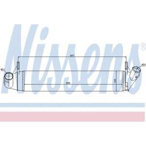интеркулер (охладител за въздуха на турбината) NISSENS 96585