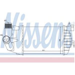 интеркулер (охладител за въздуха на турбината) NISSENS 96587 