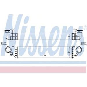 интеркулер (охладител за въздуха на турбината) NISSENS 96672