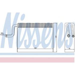 изпарител за климатик NISSENS 92150