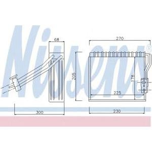 изпарител за климатик NISSENS 92184 