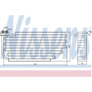 изпарител за климатик NISSENS 92290