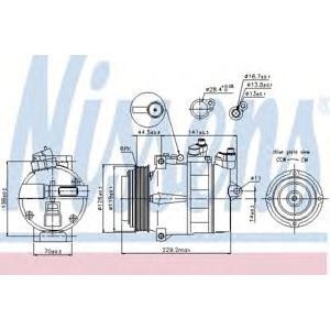 компресор за климатик NISSENS 89022 