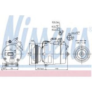 компресор за климатик NISSENS 89027 