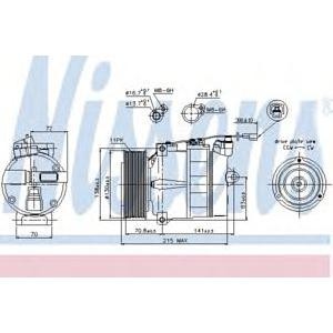 компресор за климатик NISSENS 89028 