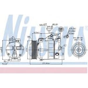 компресор за климатик NISSENS 89030 