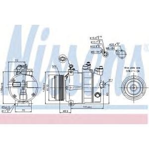 компресор за климатик NISSENS 89031 