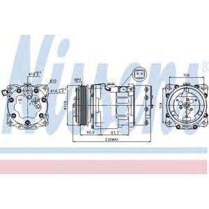компресор за климатик NISSENS 89032