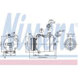 компресор за климатик NISSENS 89034 