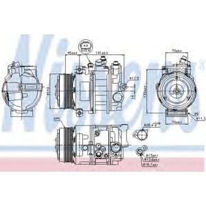 компресор за климатик NISSENS 89039 