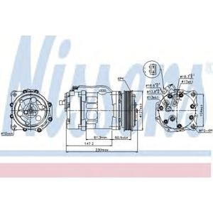 компресор за климатик NISSENS 89044 