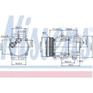 компресор за климатик NISSENS 89046 