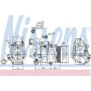 компресор за климатик NISSENS 89051