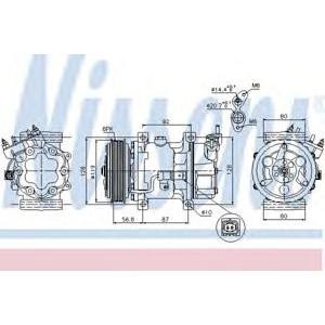 компресор за климатик NISSENS 89053