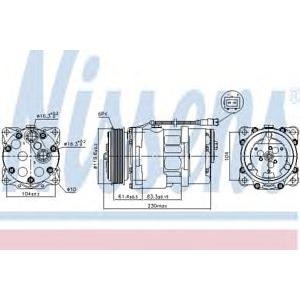 компресор за климатик NISSENS 89055 