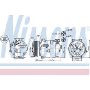 компресор за климатик NISSENS 89057 