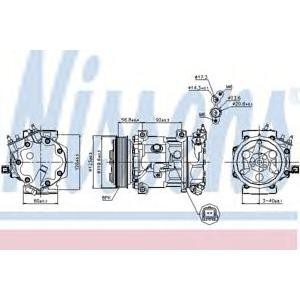 компресор за климатик NISSENS 89067