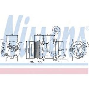 компресор за климатик NISSENS 89069