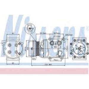 компресор за климатик NISSENS 89071