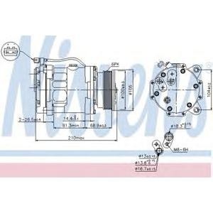компресор, климатизация NISSENS 89088 