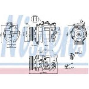 компресор, климатизация NISSENS 89091 