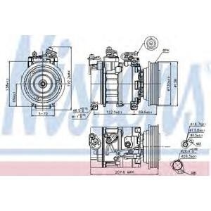 компресор, климатизация NISSENS 89094 