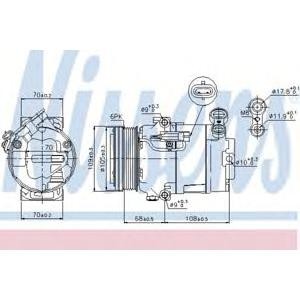 компресор, климатизация NISSENS 89096