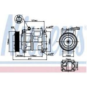компресор, климатизация NISSENS 89097