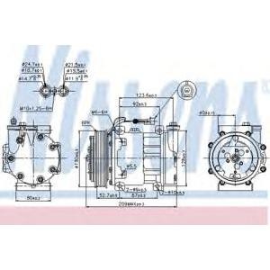 компресор, климатизация NISSENS 89120 